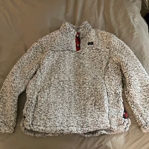 Simply Southern Pullover Fleece with plaid detail S